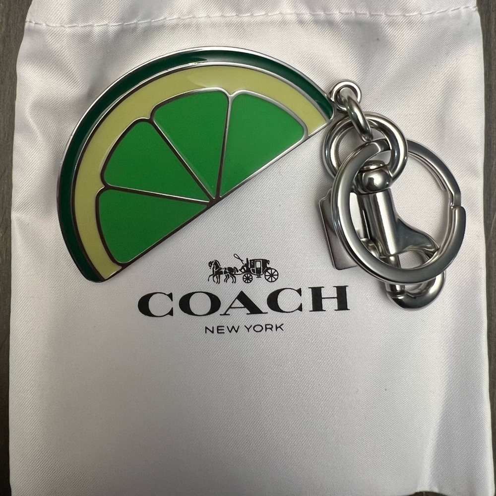 Coach Lime Slice Bag Charm